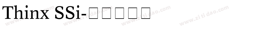 Thinx SSi字体转换